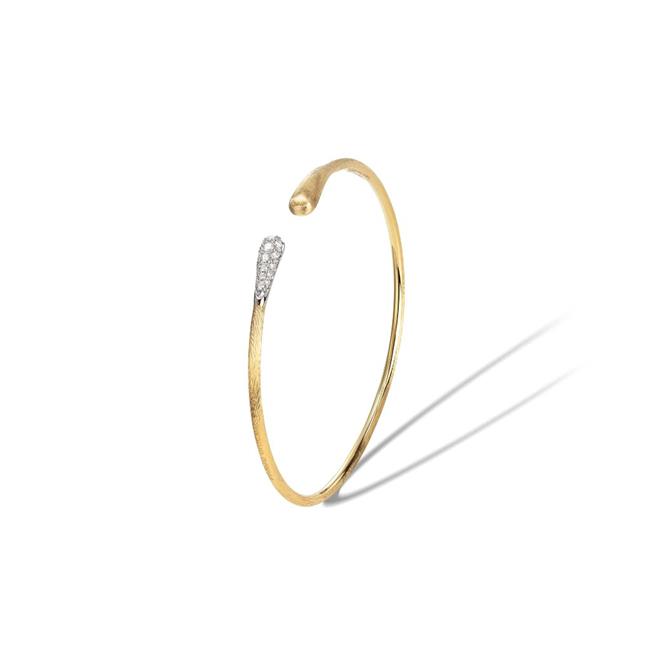 Marco Bicego Lucia 18k Yellow Gold Diamond Bangle Bracelet