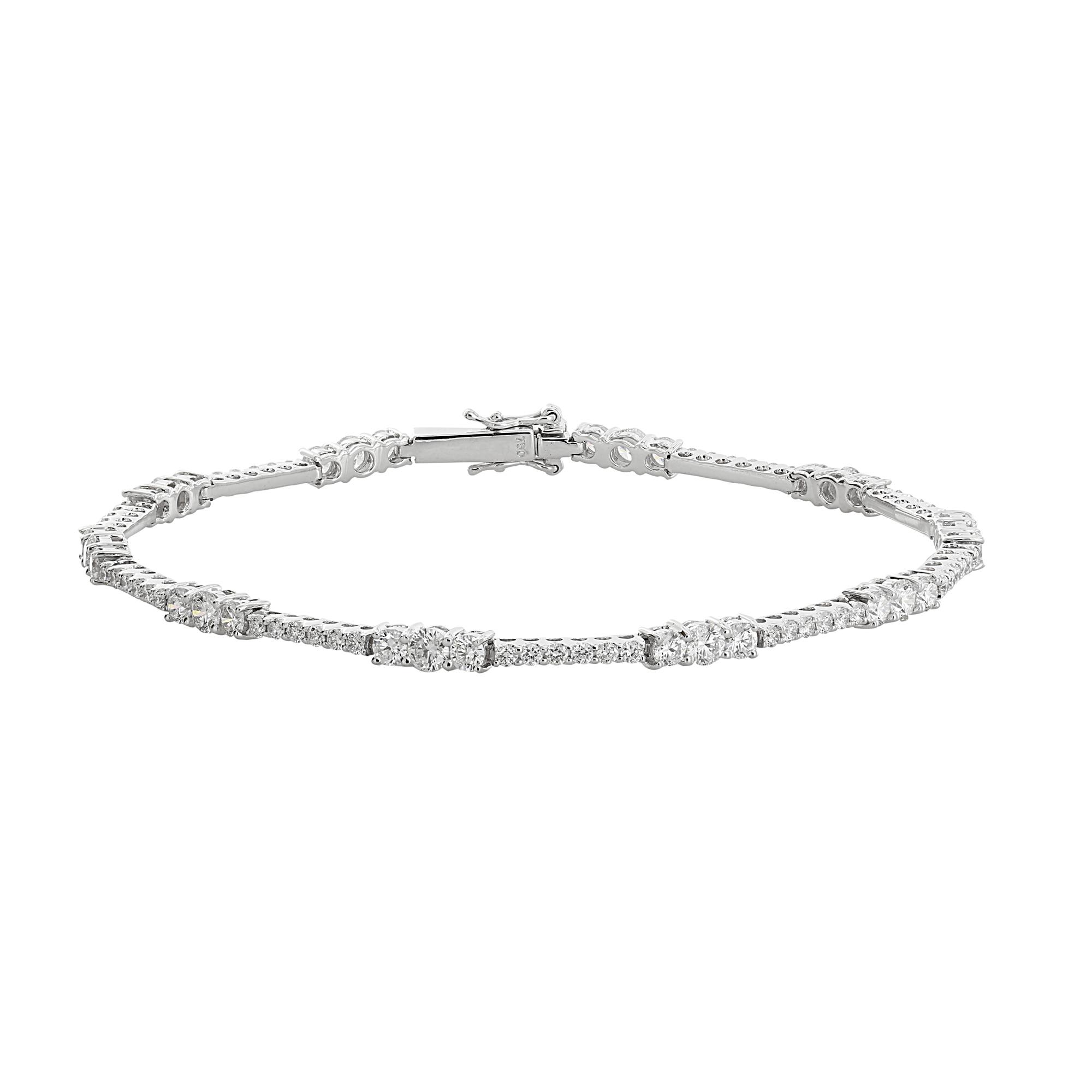 London Collection 18k All Around Diamond Bracelet