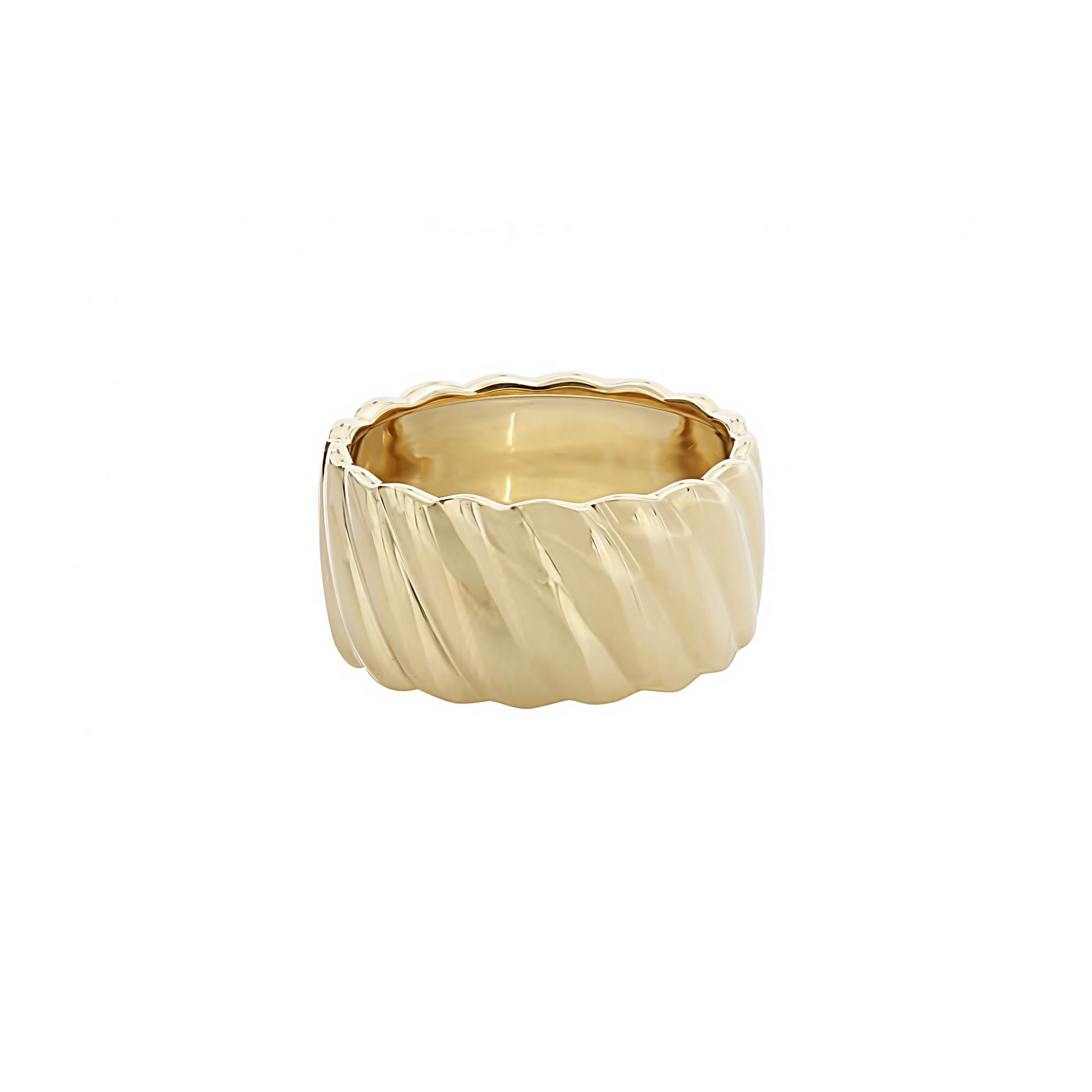 London Collection Yellow Gold Swirl Ring