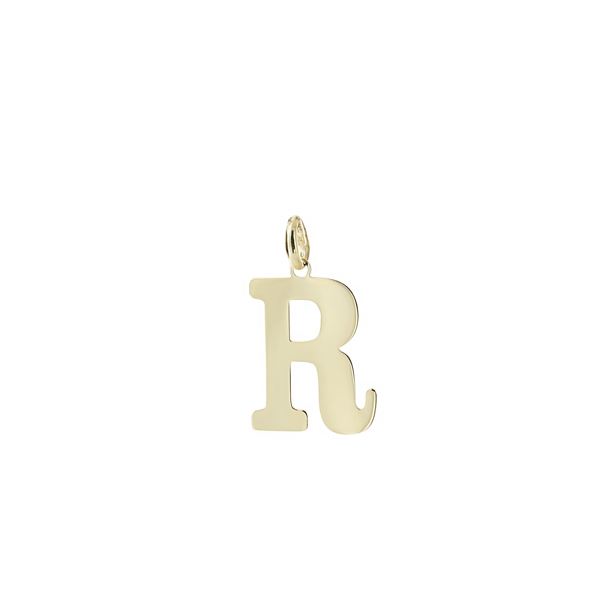 London Collection 14k "R" Initial Charm