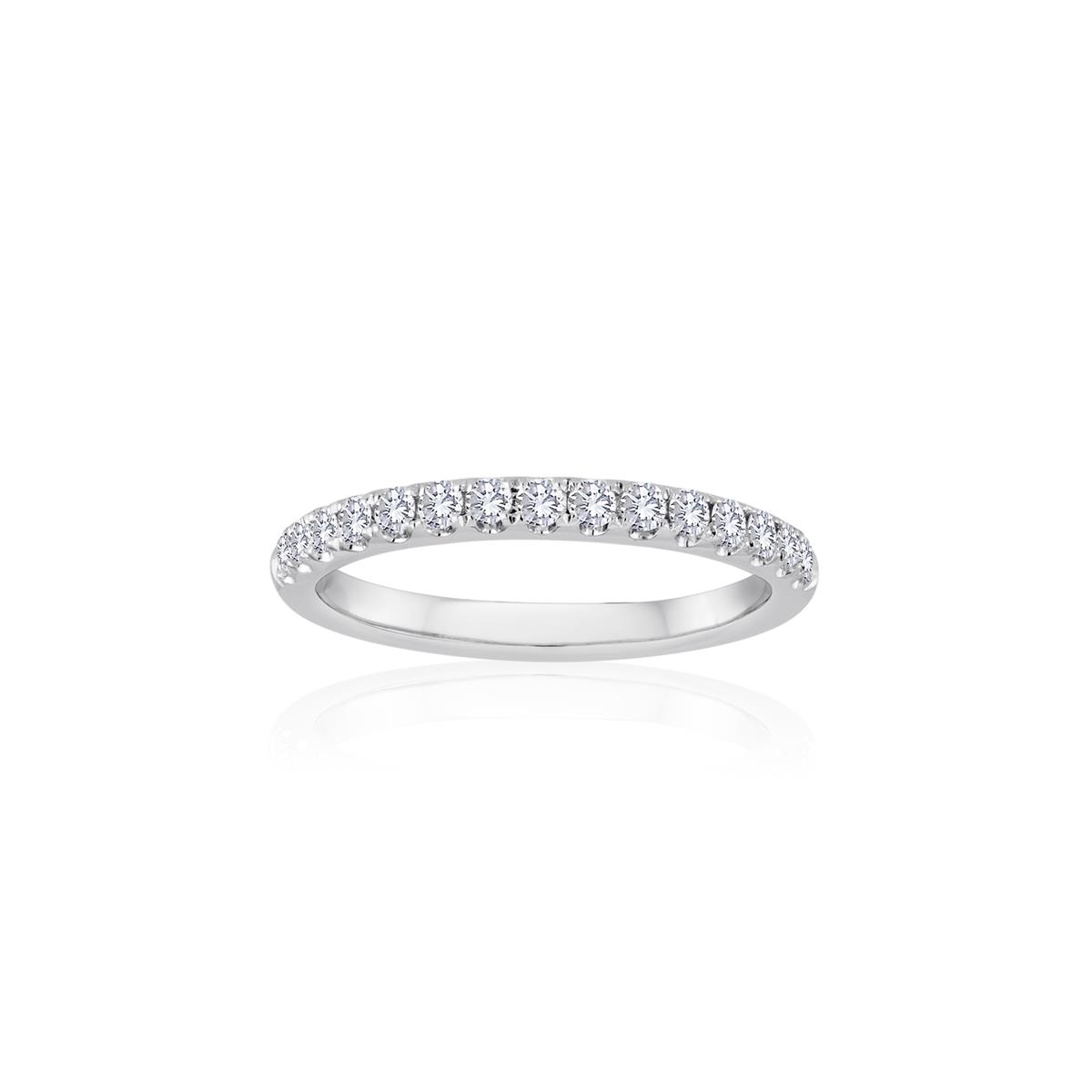 TWO by London Platinum Half Way Round Diamond Band