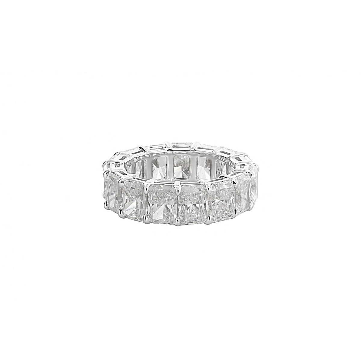 Norman Silverman Platinum 15 Diamond Eternity Band