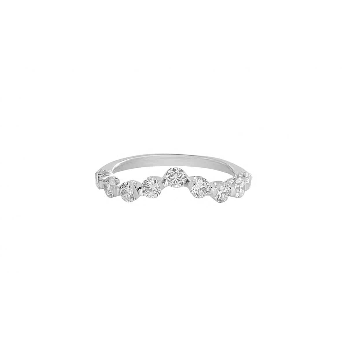 TWO by London 14k Single Prong Contour Band