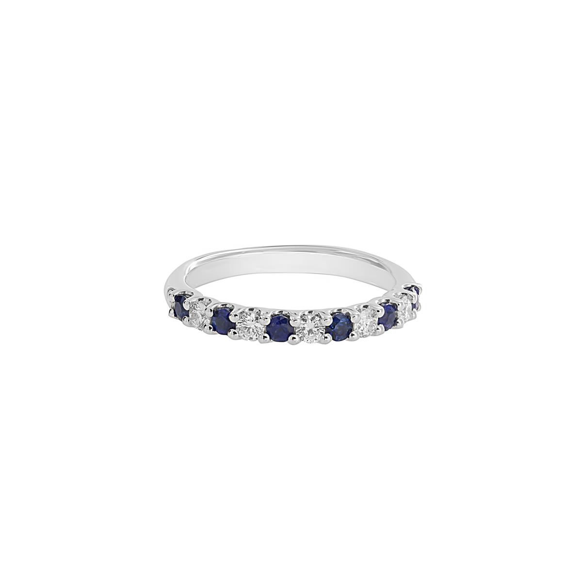 TWO by London 14k Blue Sapphire and Diamond Band