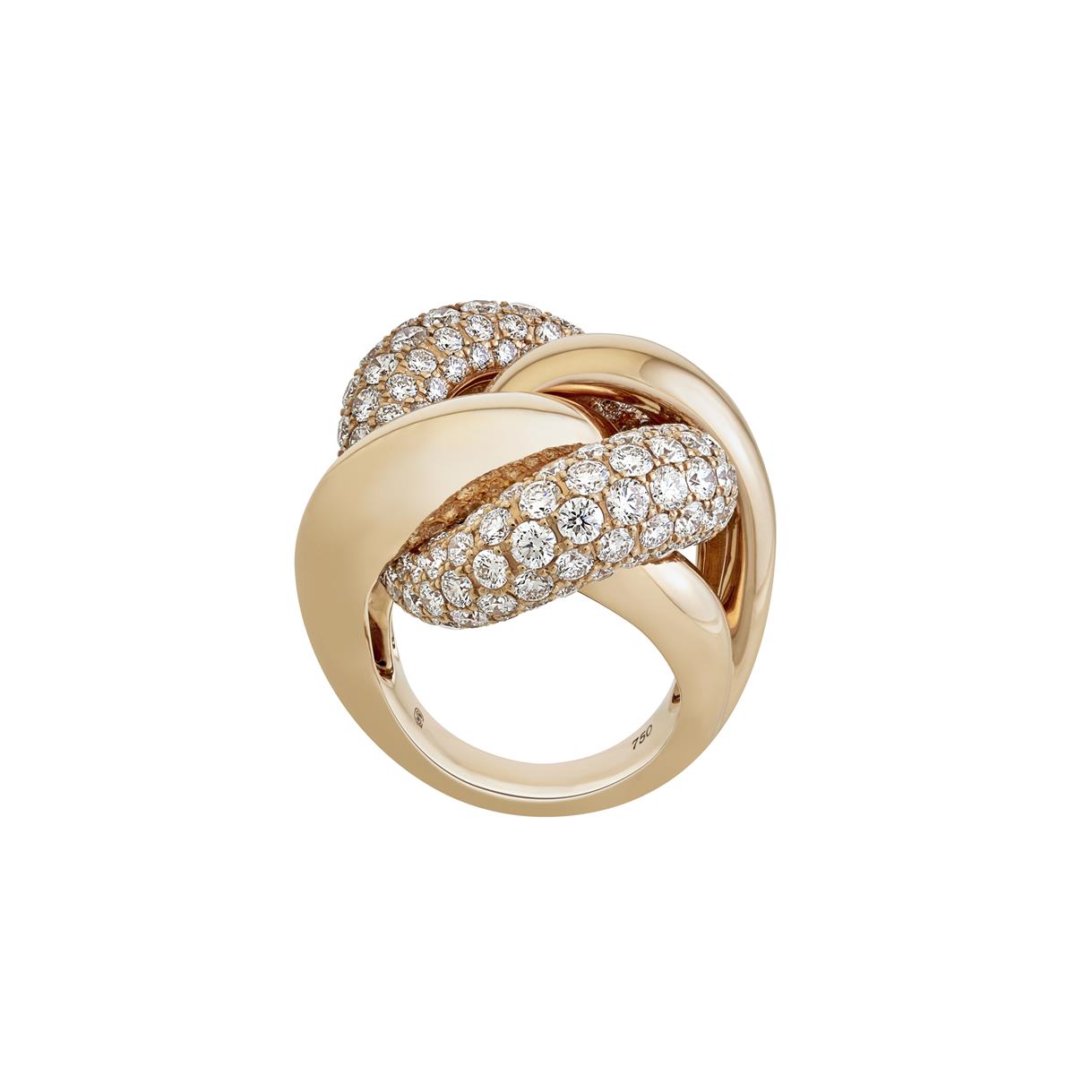 London Collection 18k Diamond Twist Ring