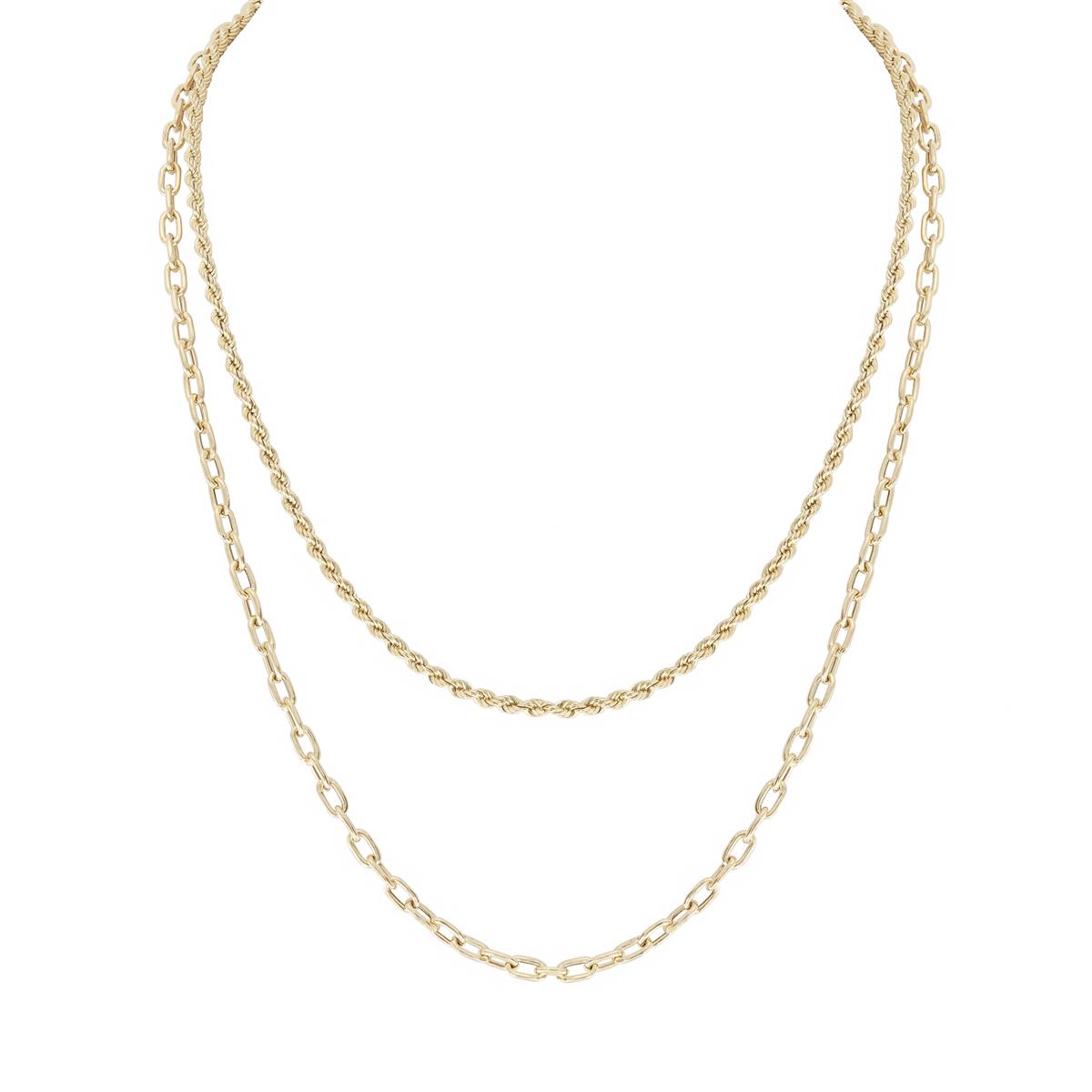 Zoe Chicco 14k Double Chain Necklace