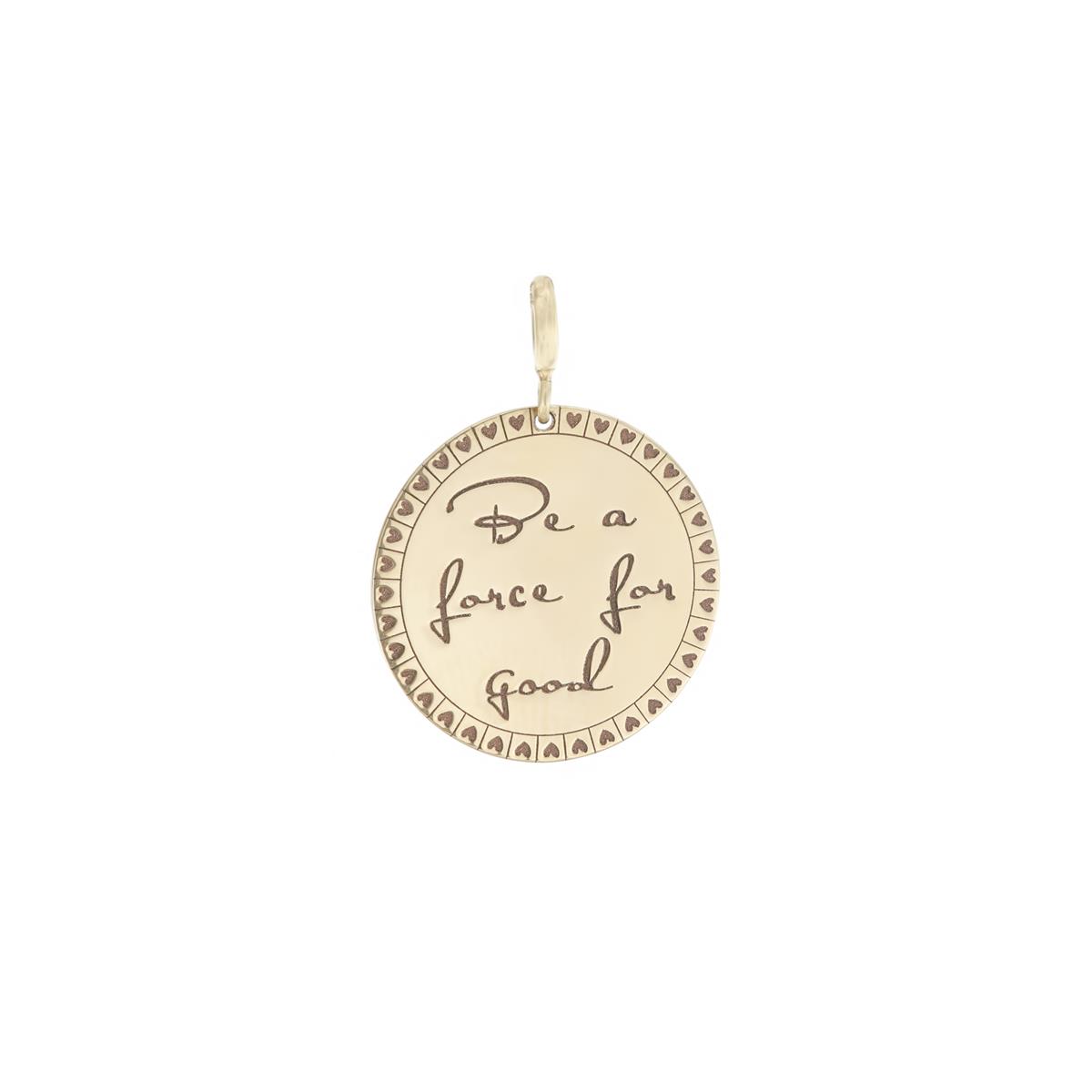 Zoe Chicco 14k Be a Force for Good Charm Pendant