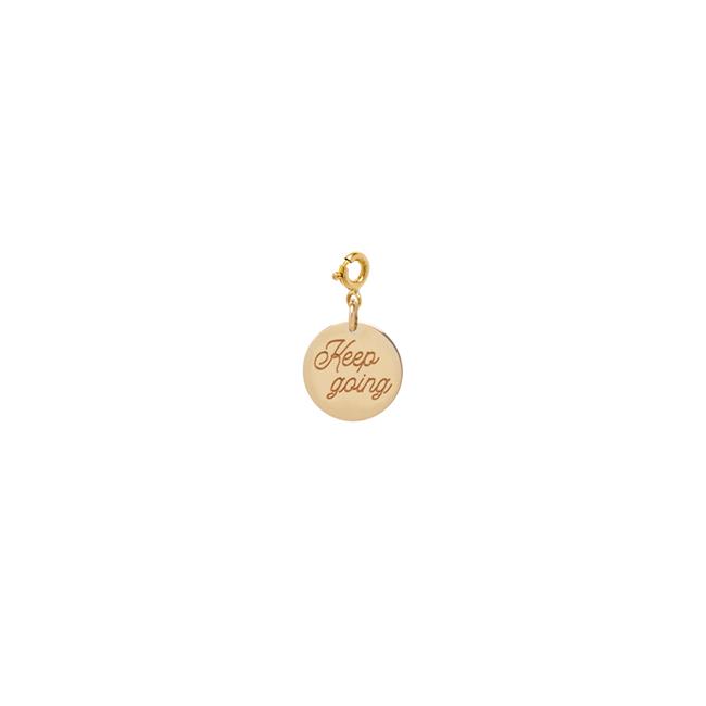 Zoe Chicco 14k Yellow Gold Keep Going Disc Charm