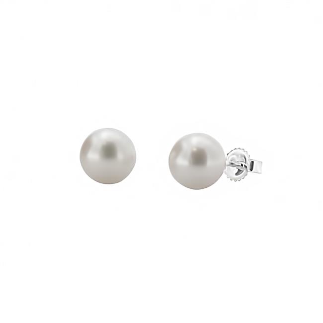 London Collection 14k White Gold Pearl Stud Earrings