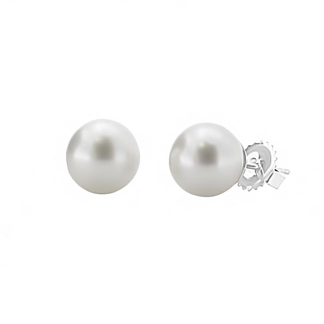 London Collection 14k White Gold Pearl Stud Earrings