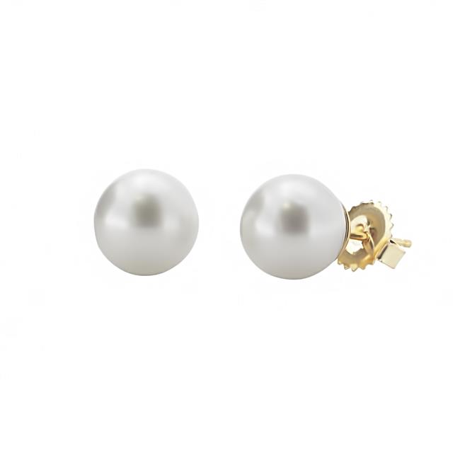 London Collection 14k Yellow Gold Pearl Stud Earrings