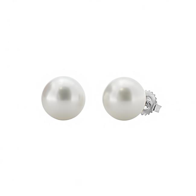 London Collection 14k White Gold Pearl Stud Earrings