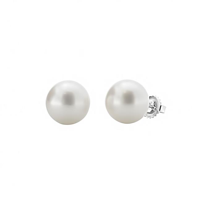 London Collection 14k White Gold Pearl Stud Earrings