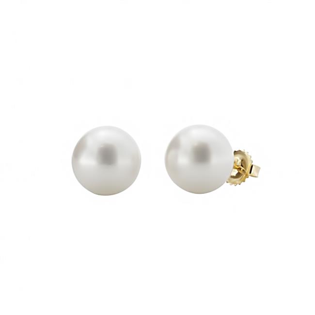 London Collection 14k Yellow Gold Pearl Stud Earrings