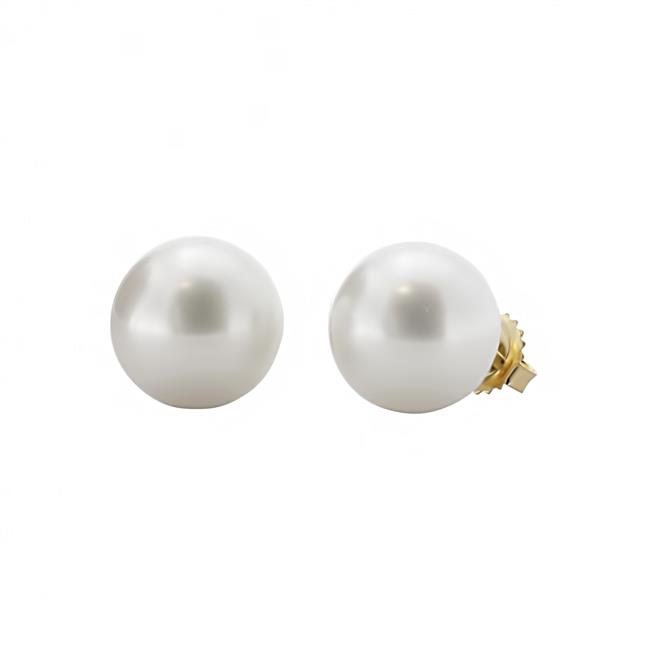 London Collection 14k Yellow Gold Pearl Stud Earrings