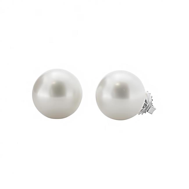 London Collection 14k White Gold Pearl Stud Earrings