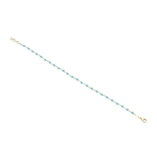 London Collection 14k Yellow Gold and Gemstone Beaded Bracelet