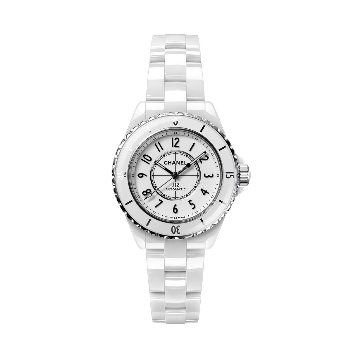 CHANEL J12 33mm White Ceramic Ladies Watch