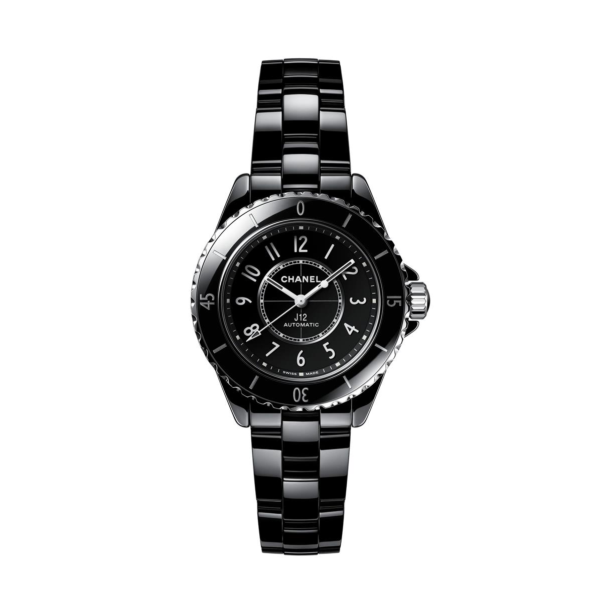 CHANEL J12 33mm Black Ceramic Ladies Watch