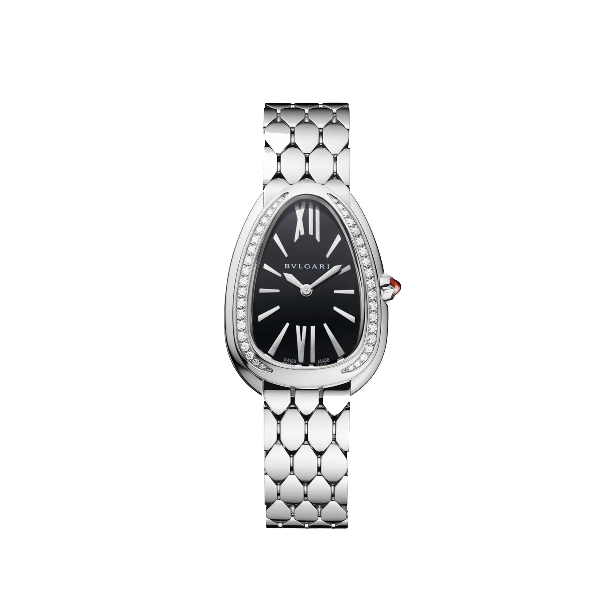 Bvlgari Serpenti Seduttori Stainless Steel 33mm Diamond Ladies Watch