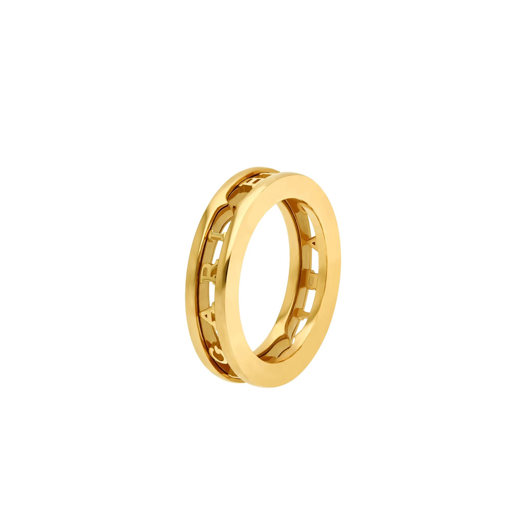 Bvlgari B.zero1 18k Yellow Gold Logo Ring