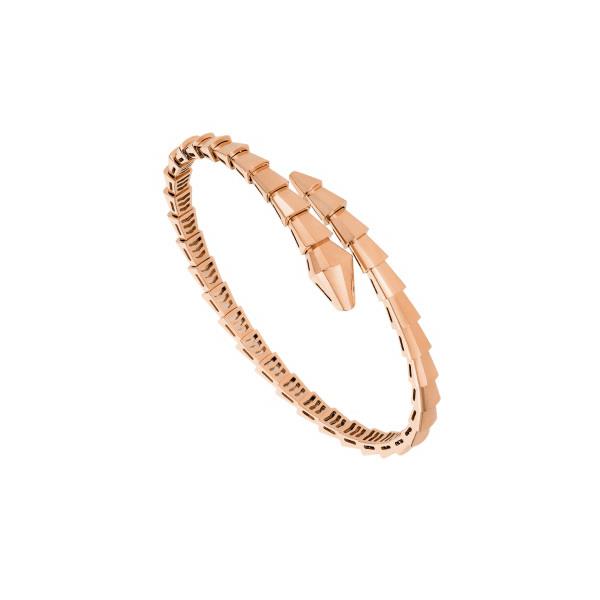 Bvlgari Serpenti Viper 18k Rose Gold Wrap Bracelet