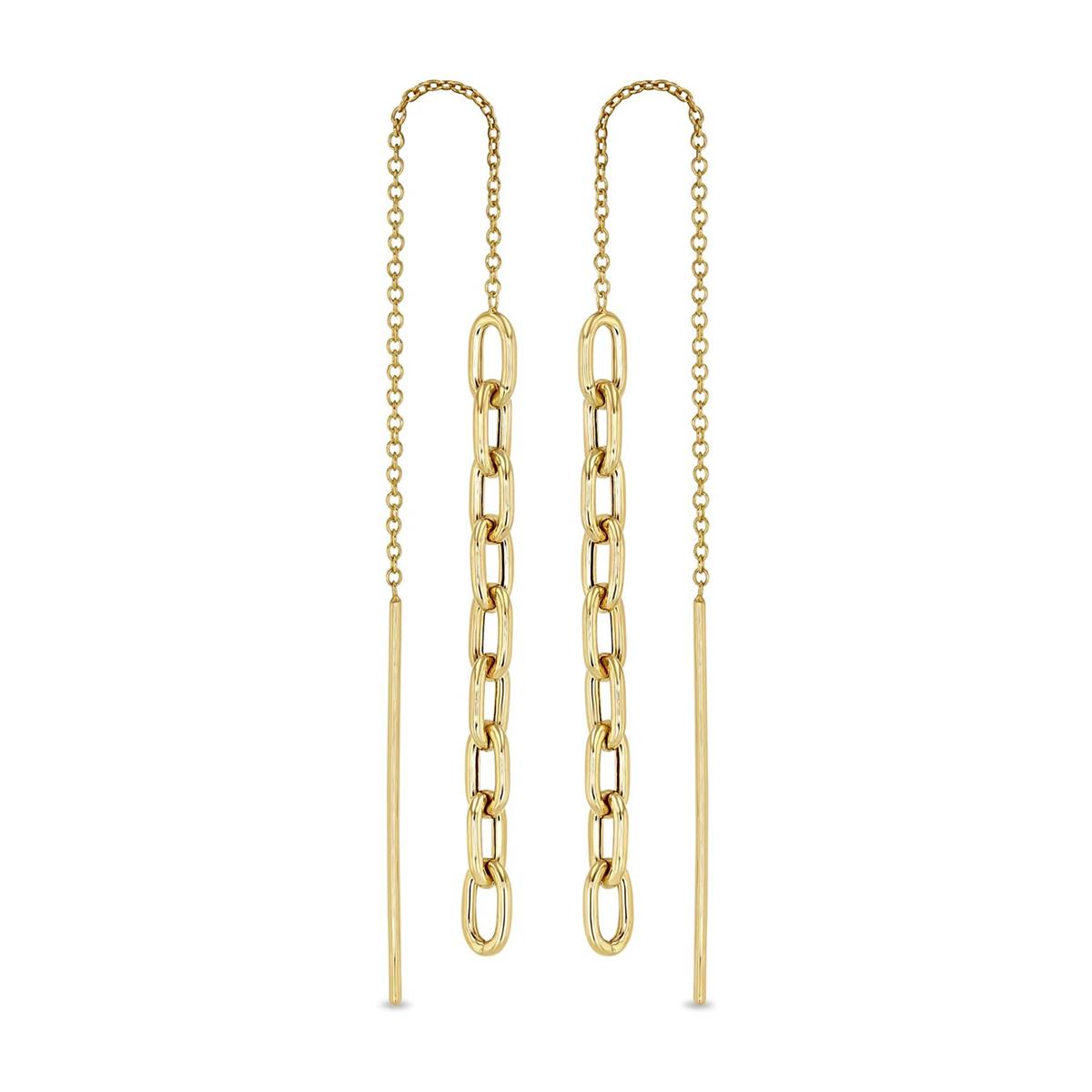 Zoe Chicco 14k Medium Link Chain Drop Earrings