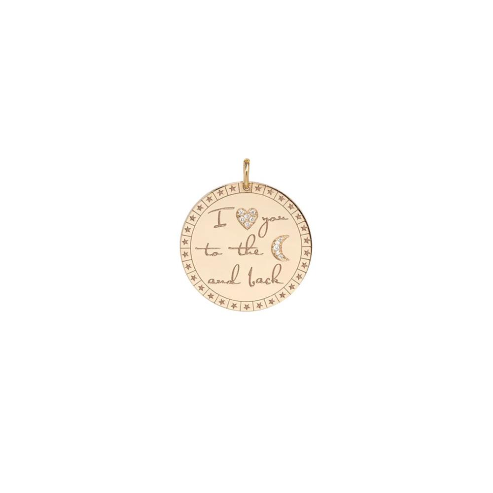 Zoe Chicco "I Love You to The Moon and Back" Charm