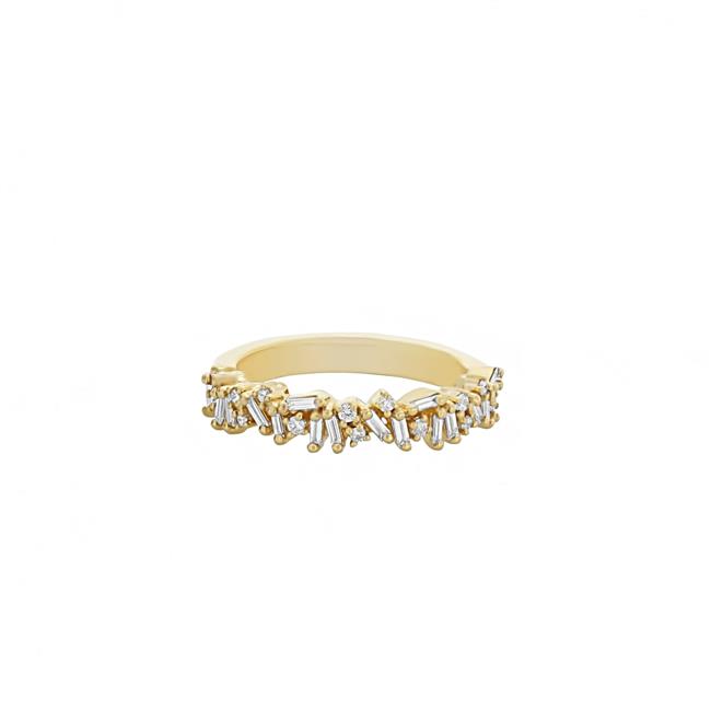 Suzanne Kalan 18k Gold Diamond Half Band