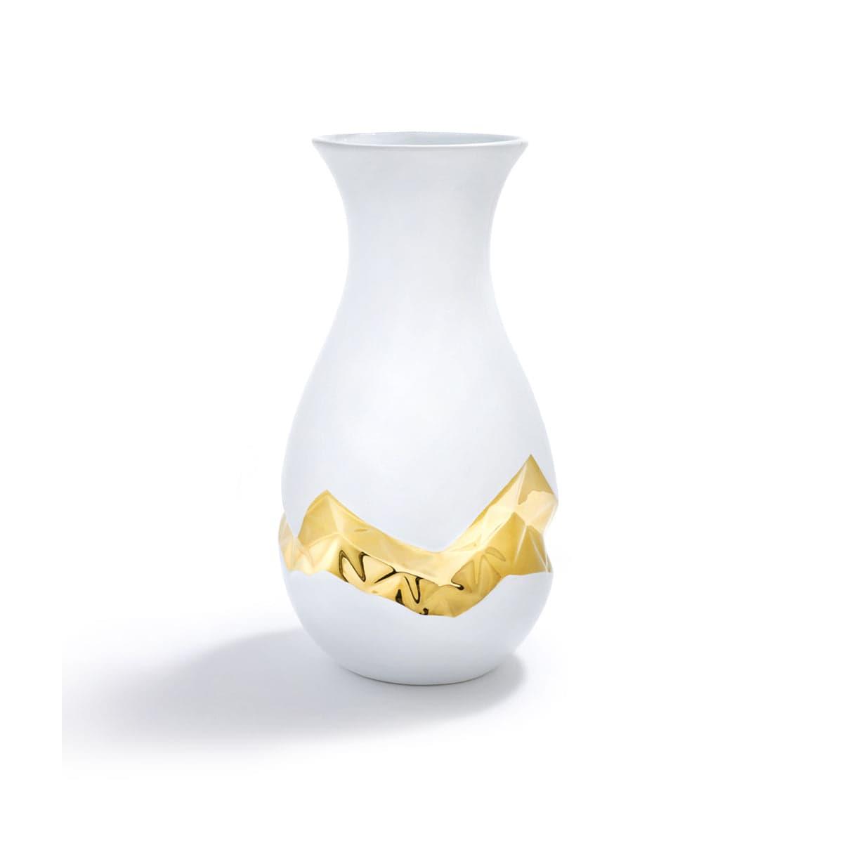 ANNA New York Talianna Oro Vase White & Gold