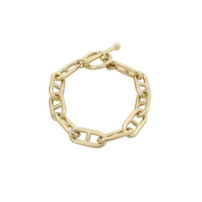 London Collection 14k Yellow Gold Mariner Link Toggle Bracelet