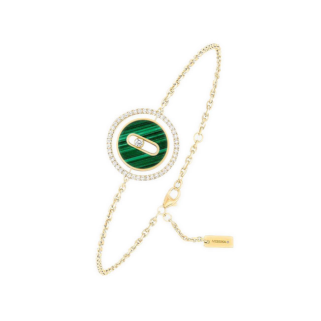 Messika Lucky Move PM 18k Malachite Bracelet 