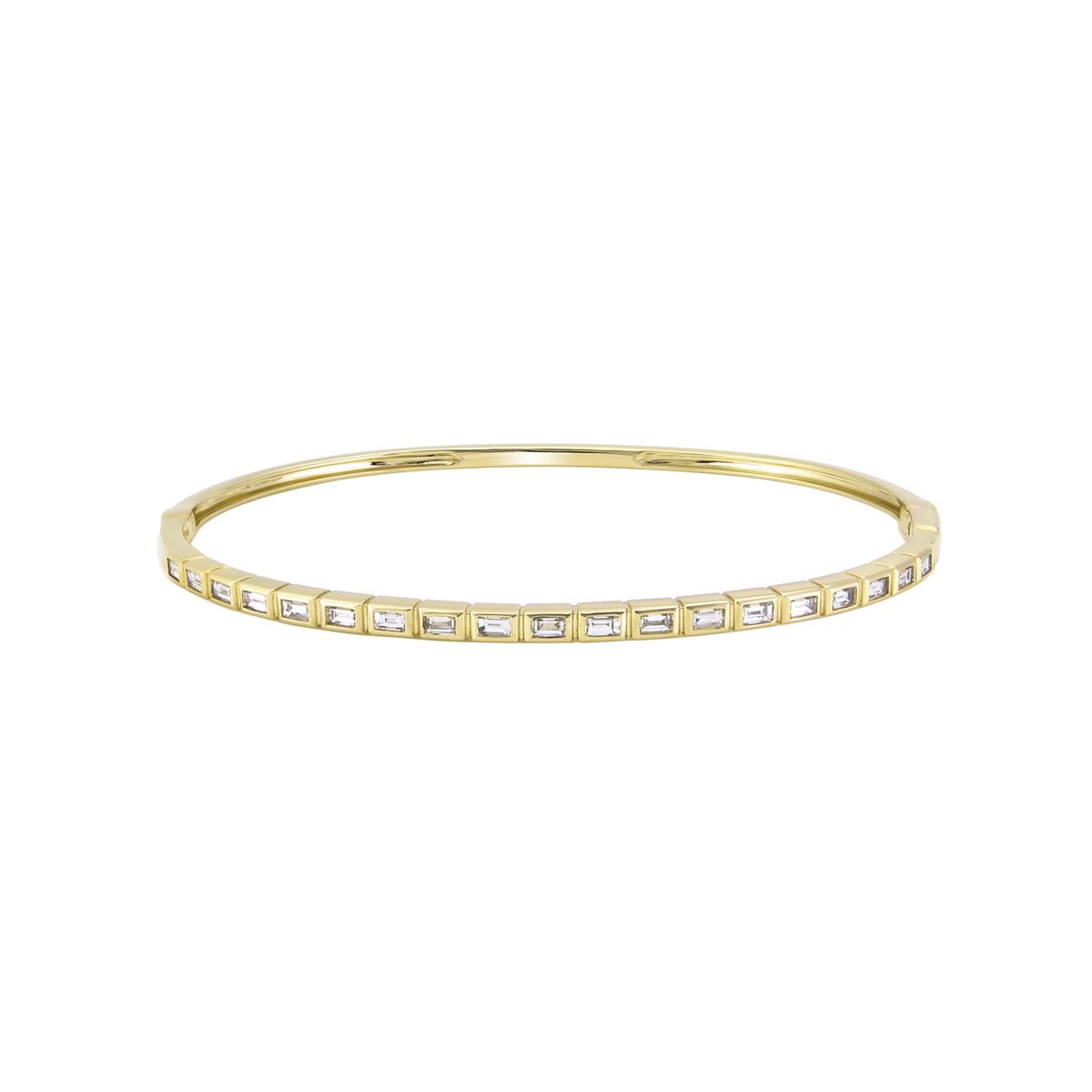 London Collection 18k Gold Tapered Diamond Bracelet