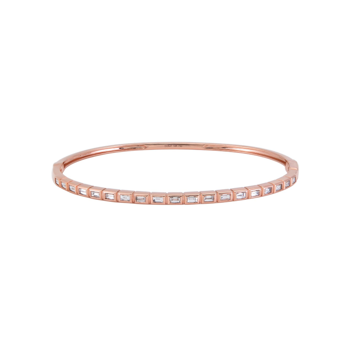 London Collection 18k Gold Tapered Diamond Bracelet