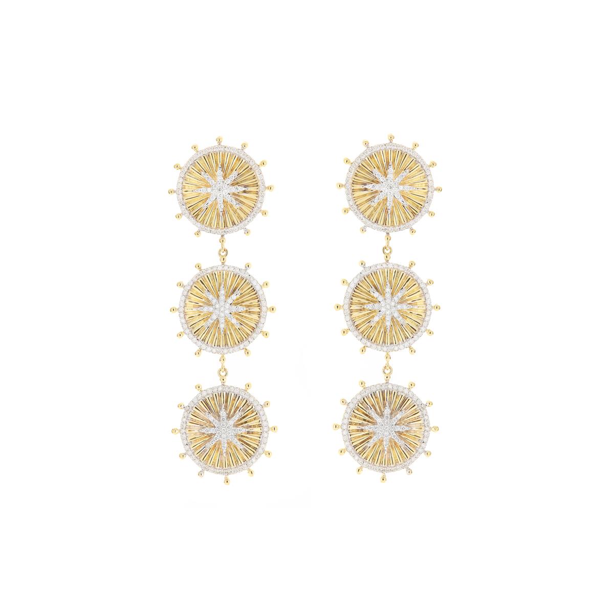 Yellow Gold Earring Addiction 