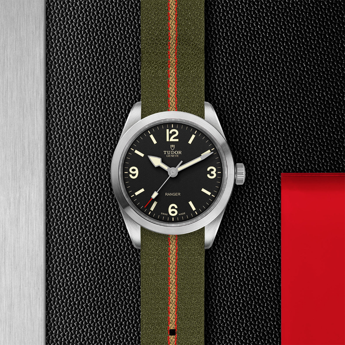 TUDOR Ranger Hybrid Rubber and Leather Strap