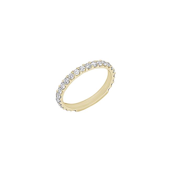 Memoire Odessa 18k Yellow Gold 3/4 Diamond Band