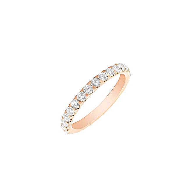 Memoire Odessa 18k Rose Gold Eternity Band Size 6