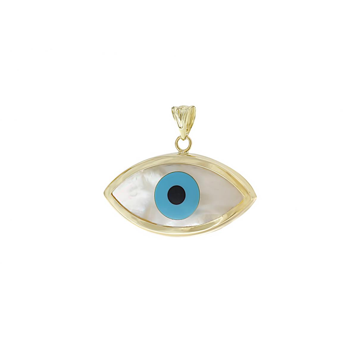 London Collection 14k XL Evil Eye Charm