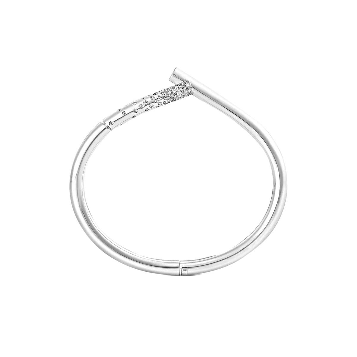 Tabayer Oera 18k White Gold Pave Diamond Bracelet