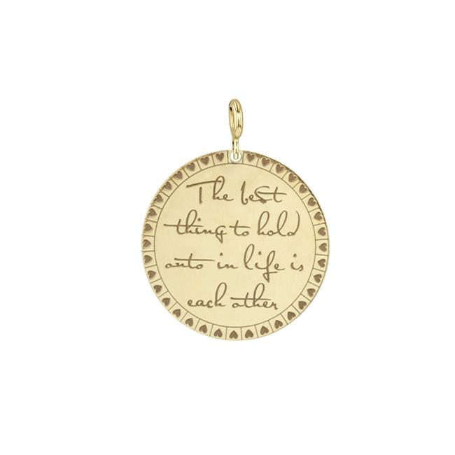 Zoe Chicco 14k Yellow Gold Best Thing Mantra Pendant