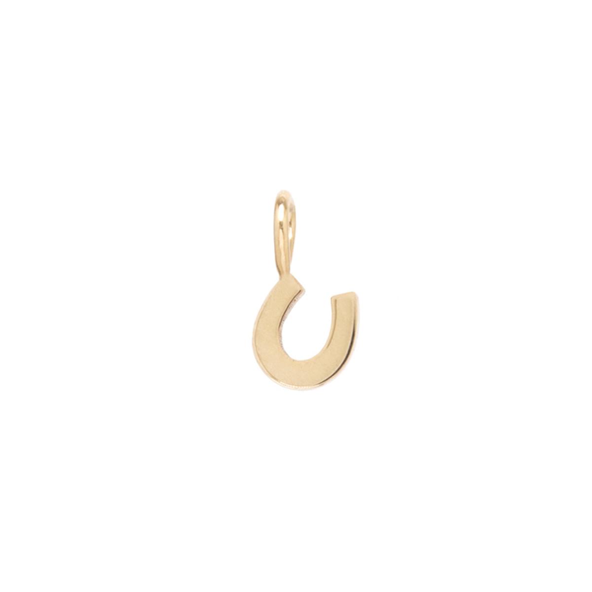 Zoe Chicco Midi Bitty 14k Yellow Gold Horseshoe Charm