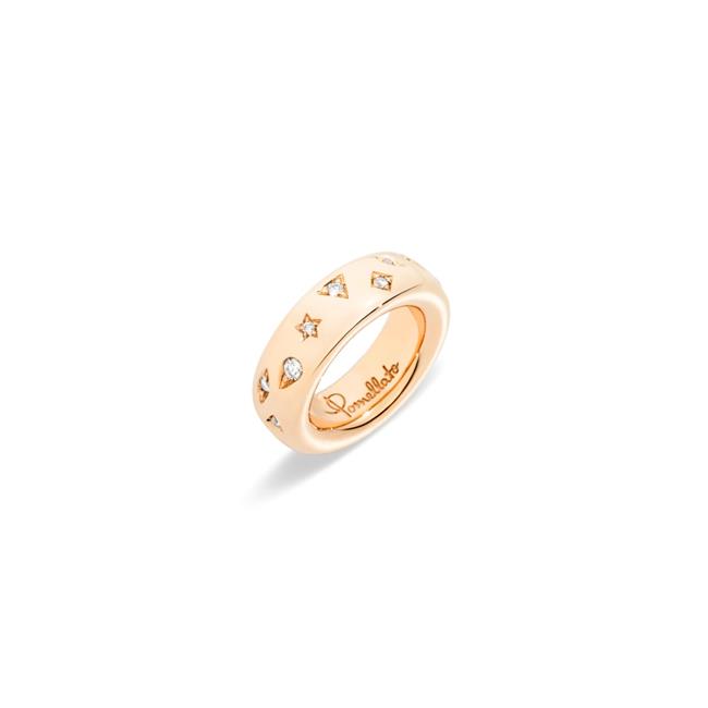 Pomellato Iconica 18k Rose Gold Diamond Band