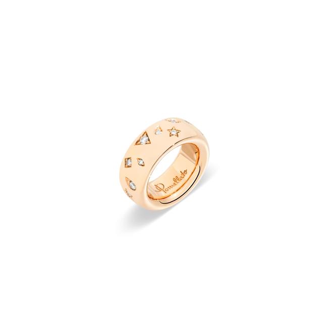 Pomellato Iconica 18k Rose Gold Diamond Band