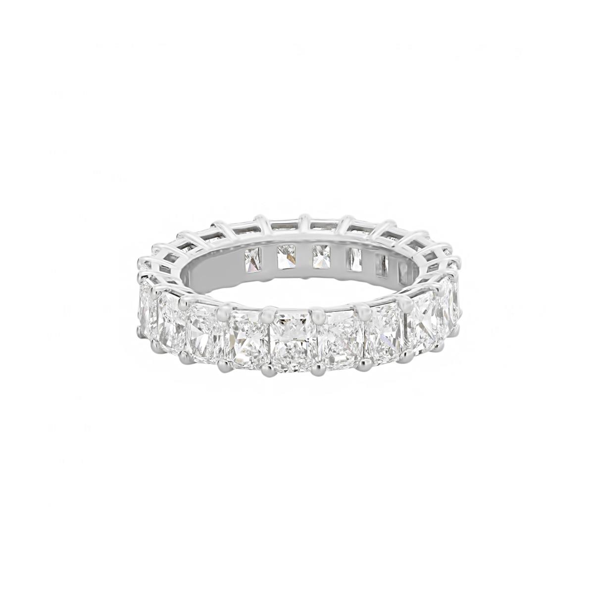 TWO by London Platinum Radiant Diamond Eternity Band