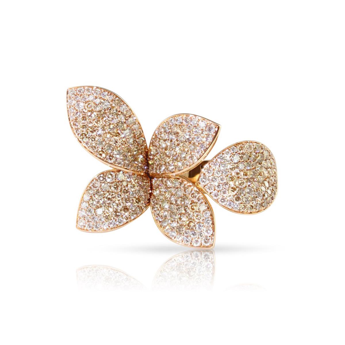 Pasquale Bruni Giardini Sergreti 18k Diamond Leaf Ring