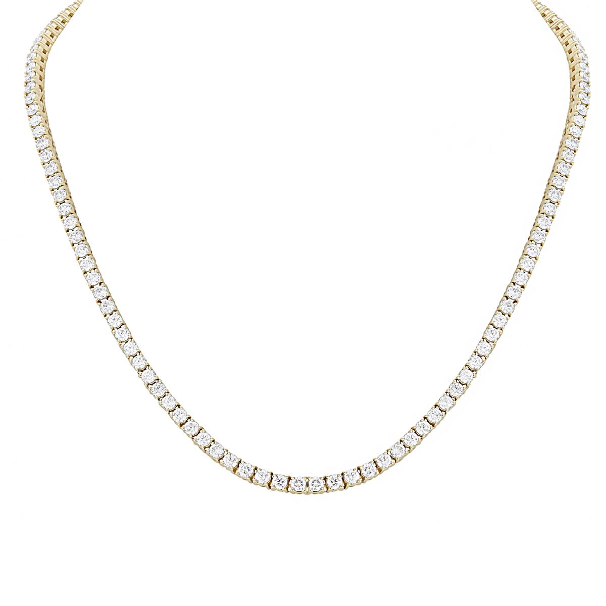 London Collection 18k Four Prong Diamond Tennis Necklace