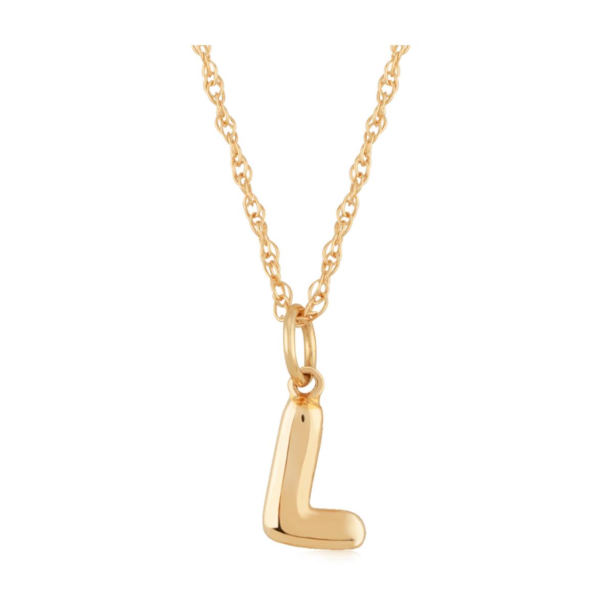 London Collection 14k "L" Initial Pendant Necklace