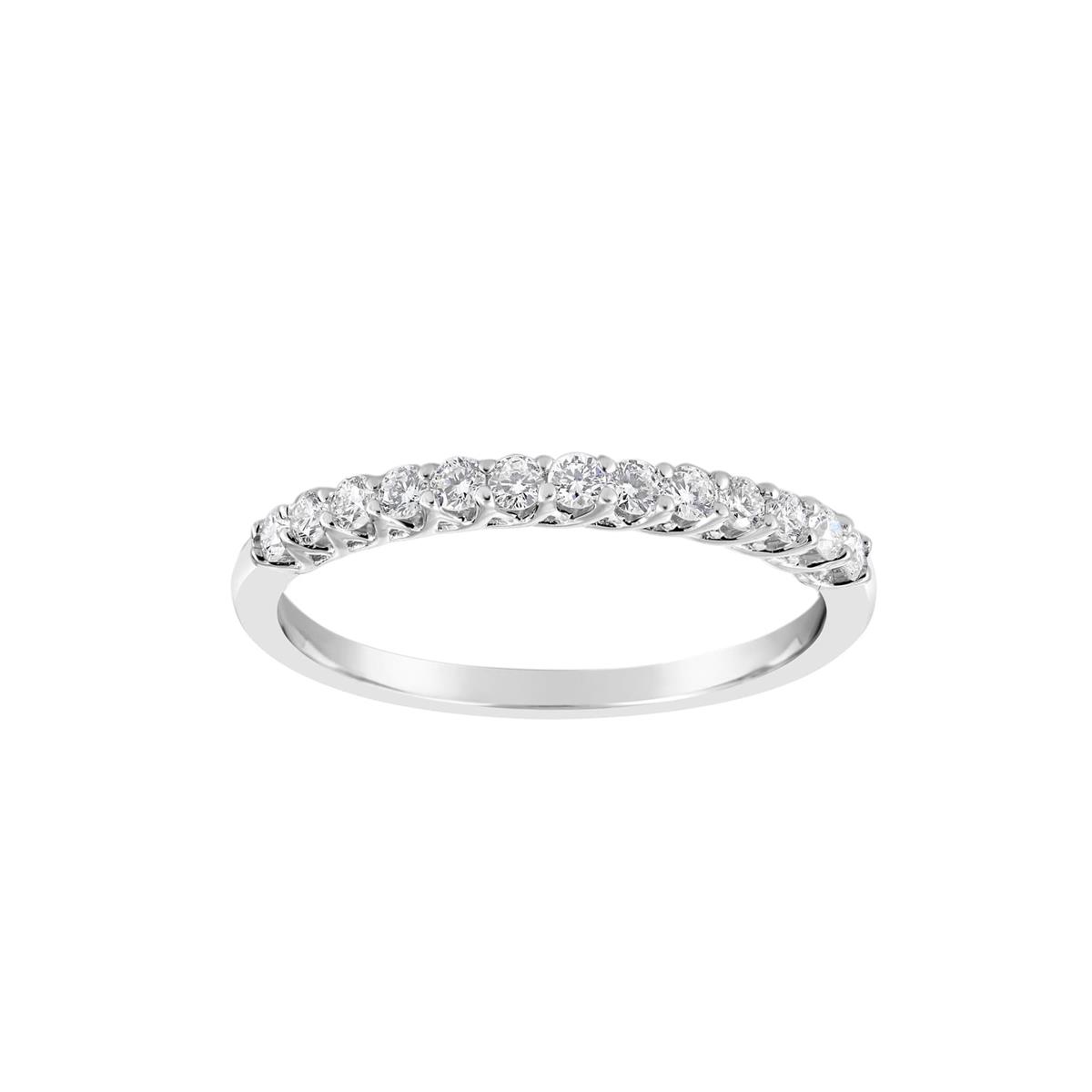 TWO by London 14k Shared Prong Weave Wedding Band