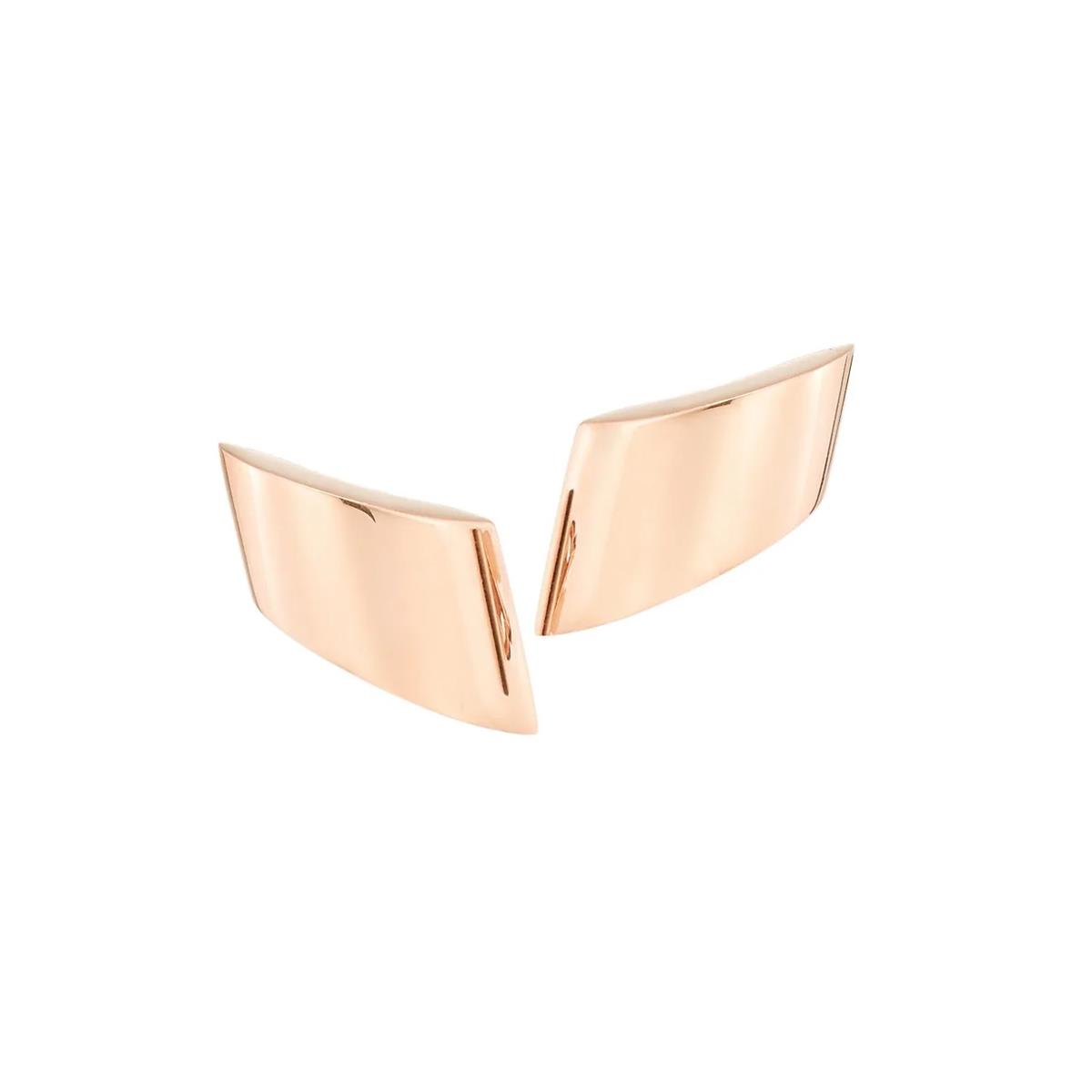 Vhernier Vague Medio 18k Rose Gold Earclips